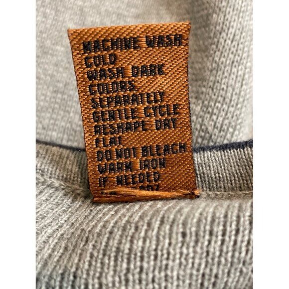 Northern Explorer Mens Large V-Neck Sweater Gray Knit Cotton - Picture 8 of 8